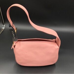 Furla Soft Pink Shoulder Bag Real Leather